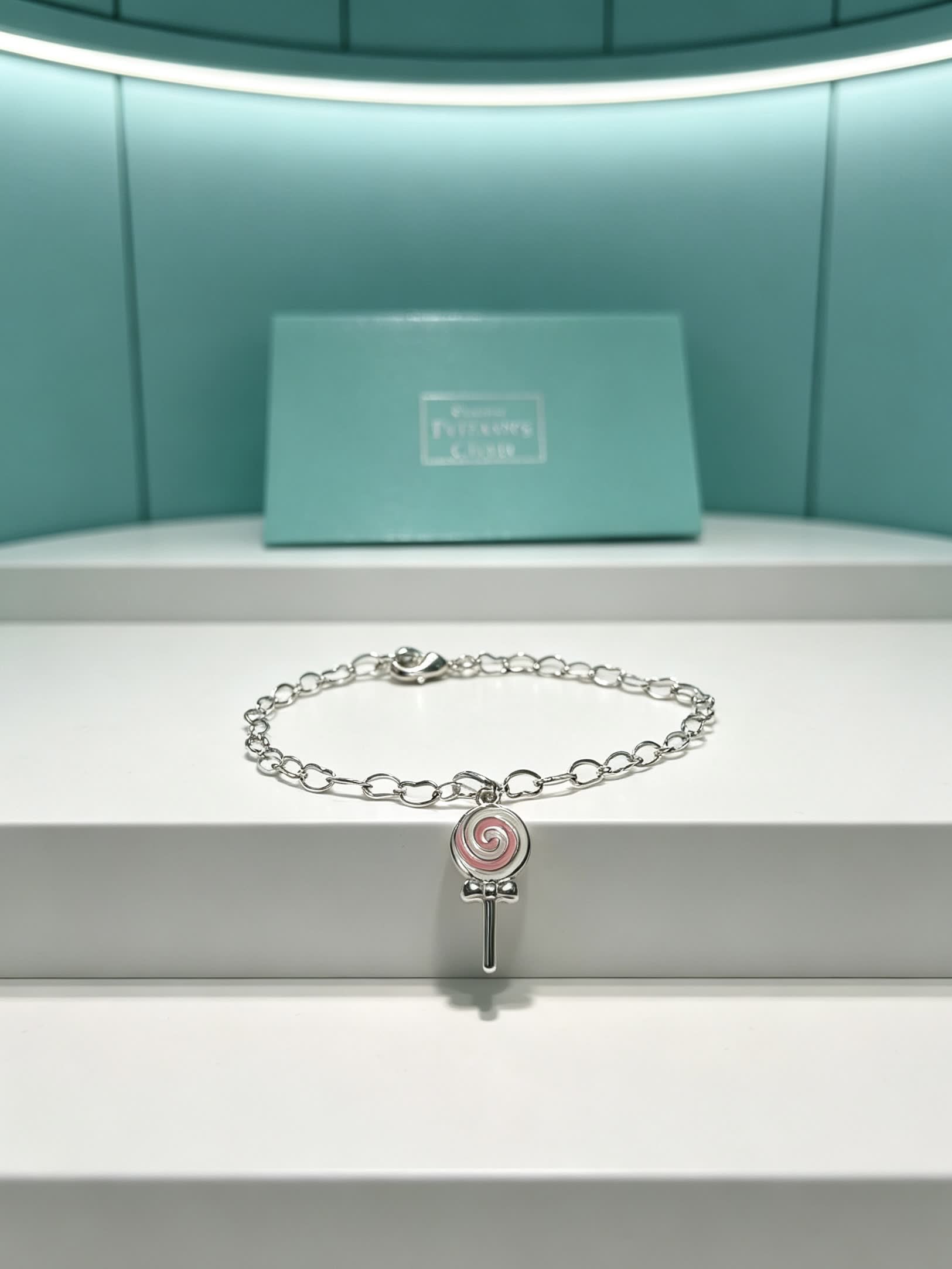 Tiffany & Co. Silver Lollipop Charm Bracelet